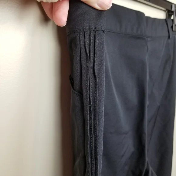 FIRM Calvin Klein Black Nylon Slacks size 12 - Picture 3 of 7